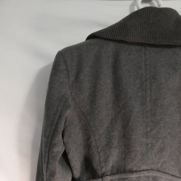 HERITAGE COLLECTION By BASS | xs - extra small | Grey Pea Coat | Ribbed Collar - Picture 10 of 15